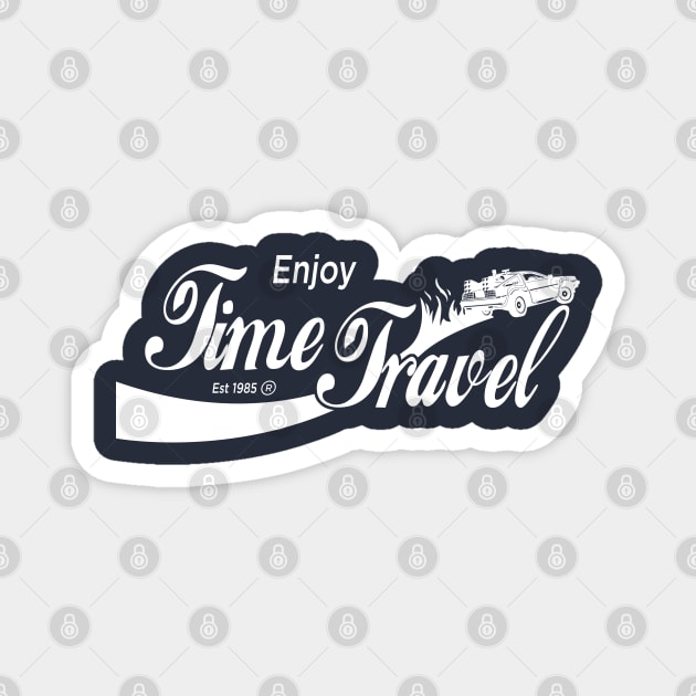 Enjoy Time Travel Magnet by scribblejuice