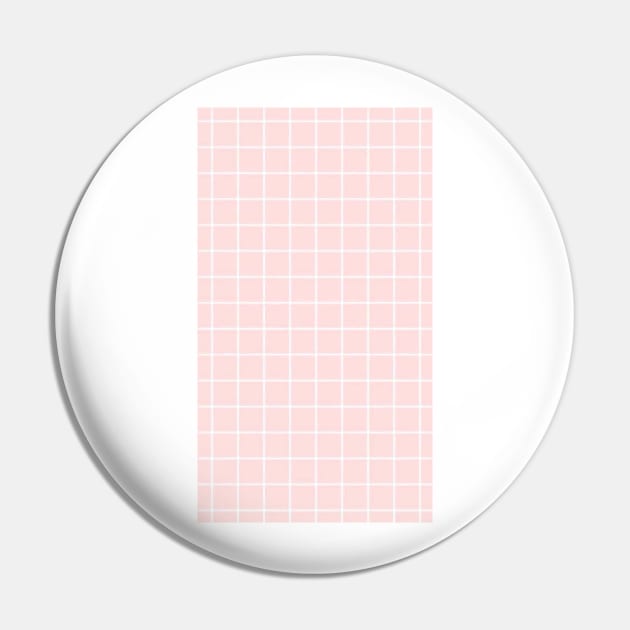 Pink square Pin by artforrart