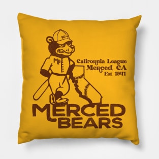 Defunct Merced Bears Baseball Team Pillow