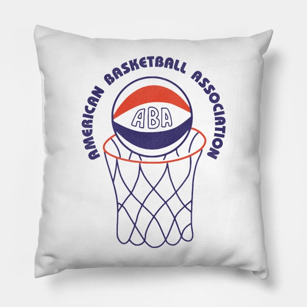 Defunct ABA American Basketball Association Pillow by Defunctland