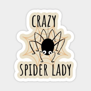 Crazy Spider Lady Magnet