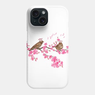 Royal Sakura Birds Phone Case