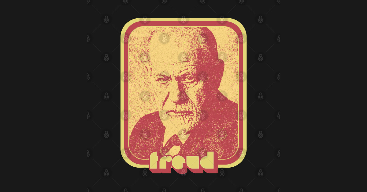 Sigmund Freud // Retro Aesthetic Fan Art Design - Freud - T-Shirt ...