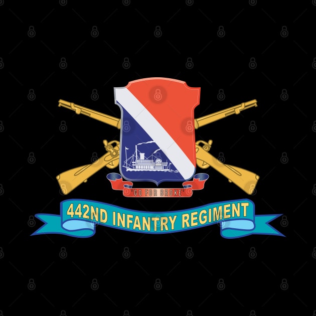 442nd Infantry Regiment w Br - SSI - Ribbon X 300 by twix123844