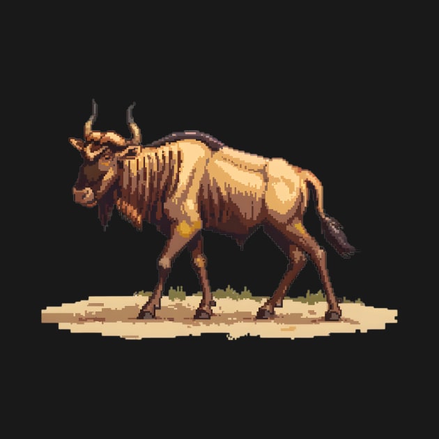 Pixel Wildebeest by Animal Sphere