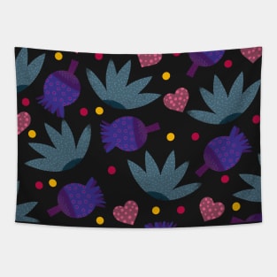 Purple poppies Tapestry