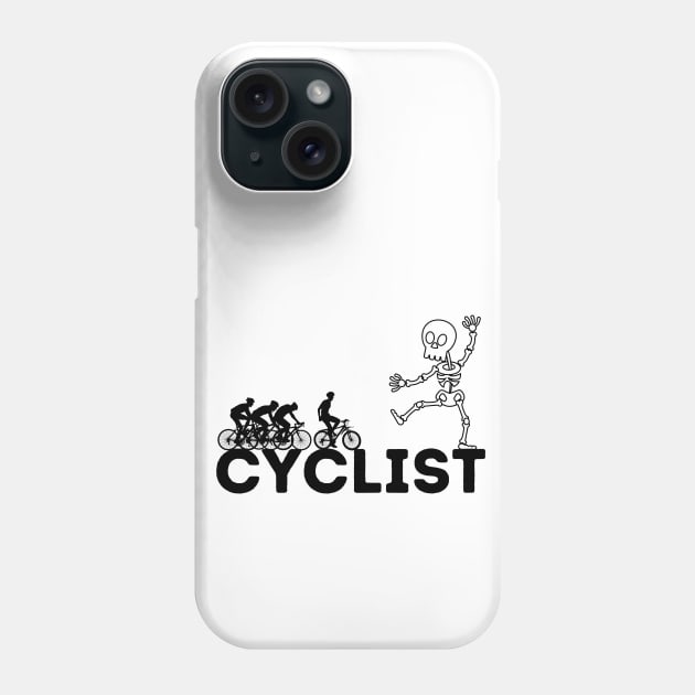 Skeleton Cyclist Phone Case by JaunzemsR