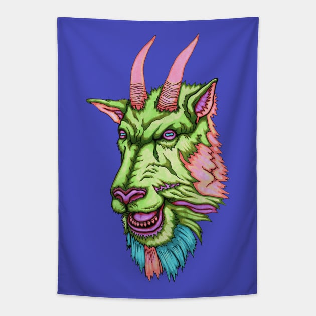 The Totem of The Goat Tapestry by The Genierium