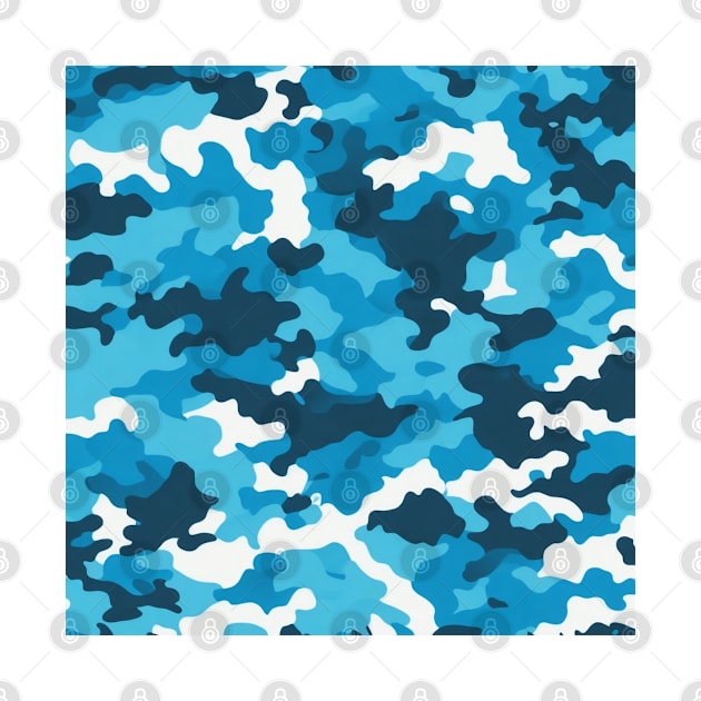 SKY BLUE CAMOUFLAGE DESIGN, IPHONE CASE AND MORE by ZARBIT