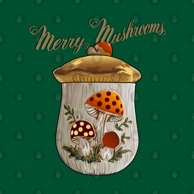 Merry Mushrooms Cannister Set by Screen Fiend Merch