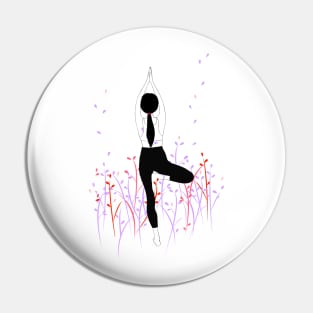 Yoga tree Pin