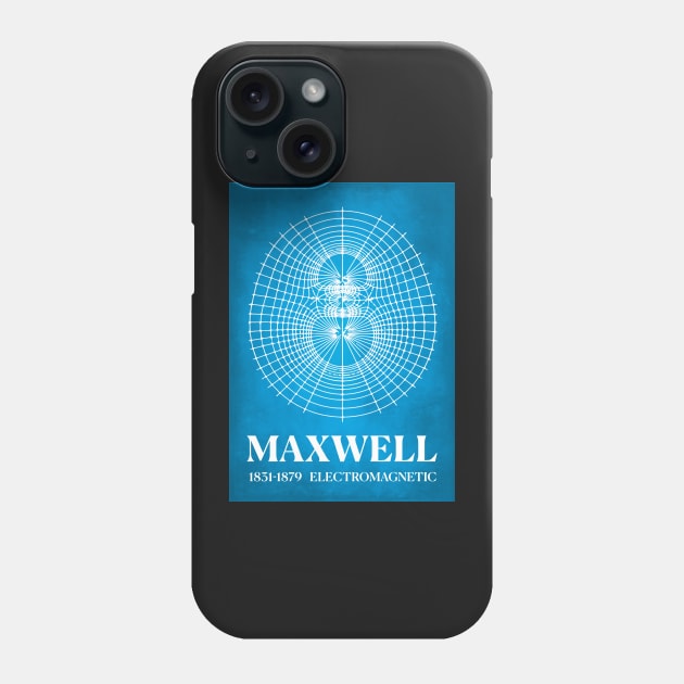 Magnetic lines James Clerk Maxwell electromagnetic waves Poster Phone Case by labstud