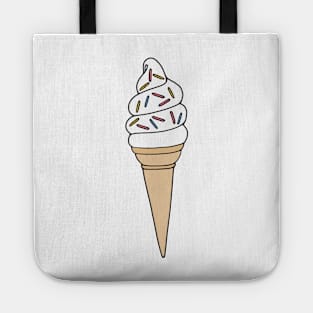 Soft Serve Ice Cream with Sprinkles Tote