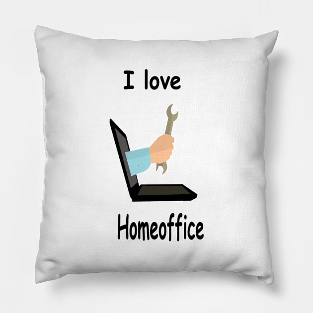 I love Homeoffice Pillow by NT85