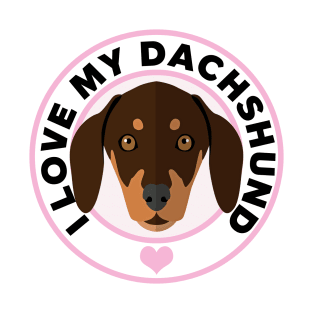 I Love My Dachshund T-Shirt