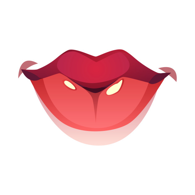 sexy lips design by NiceAndBetter Studio.