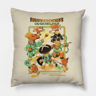 Mushrooms and Goblins Pillow