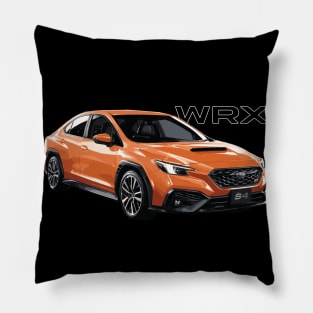 subie VB WRX S4 solar orange Pillow