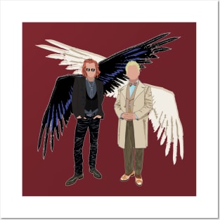 Good Omens: Aziraphale and Crowley Poster 8.5 X 11 Art Print Fanart Work, Good  Omens Season 2 