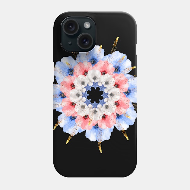 4th July party mandala Phone Case by burenkaUA