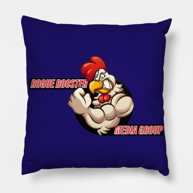 Rogue Rooster Media Group Pillow by The Bub and Gobbz Show