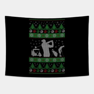 Golf Ugly Christmas Tapestry