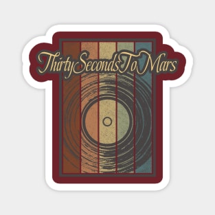 Thirty Seconds To Mars Vynil Silhouette Magnet