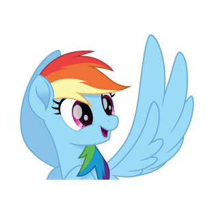 Silly movie Rainbow Dash face 3 T-Shirt