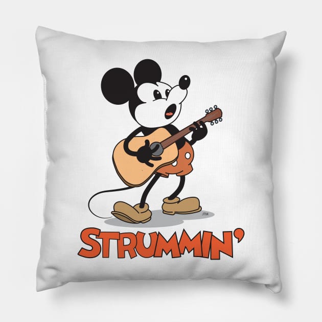 Strummin' Mickey Pillow by jaytee