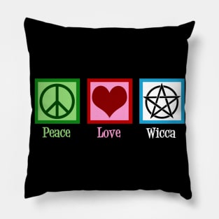 Peace Love Wicca Pillow