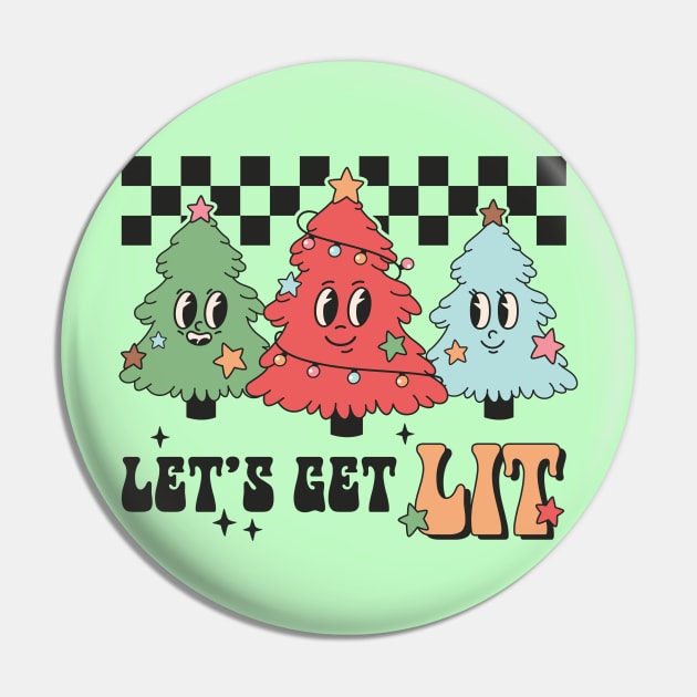 Let's Get Lit Christmas Tree Pin by Pop Cult Store