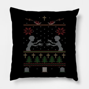 Ugly Buffy Christmas Sweater Pillow