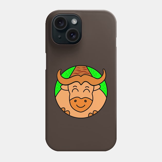 Funny water buffalo Phone Case by Andrew Hau