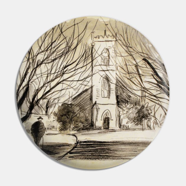 Cathedral Pin by Loui Jover 