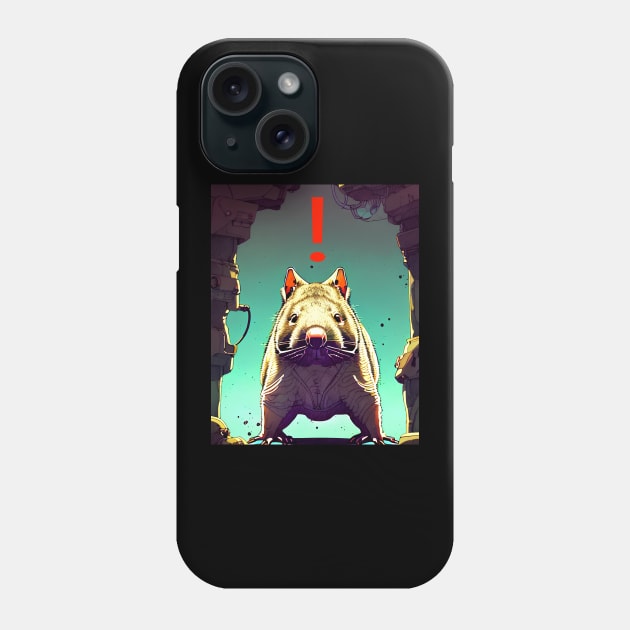 Funny Wombat ! Phone Case by Trip Tank