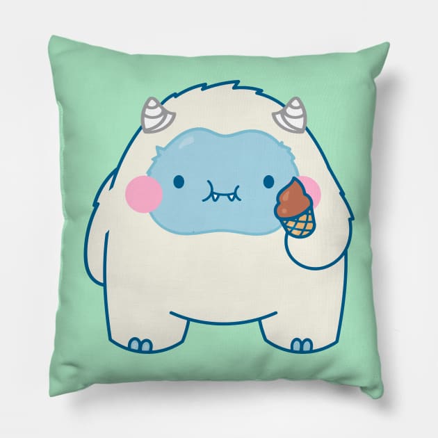 Casper - The abominable snowman Pillow by Lani89