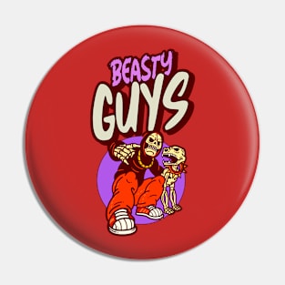 Beasty GUYS (boy + dog skeletons) Pin