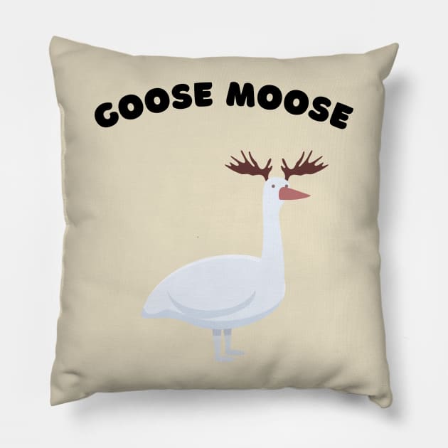 Moose Goose Pillow by zachlart