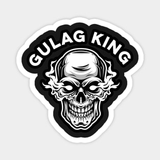 Gulag King Funny Video Games Smoking Skull Magnet