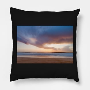 Sunset from the beach Pillow