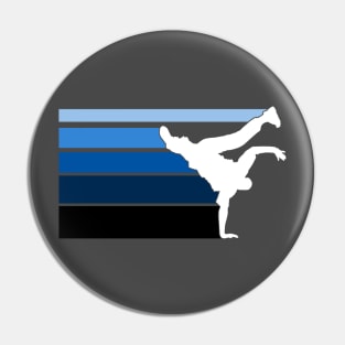 BBOY blue stripes Pin