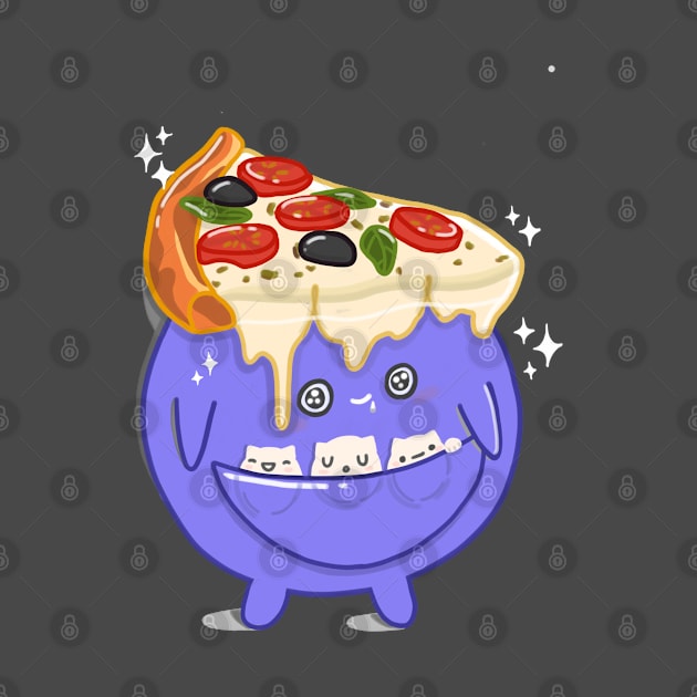 Shine Bright Like A Pizza by Violetandthings