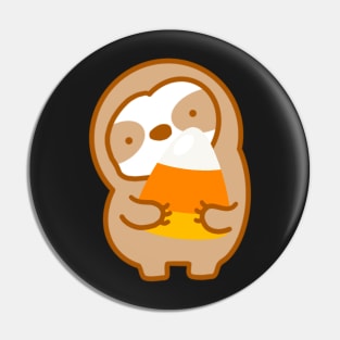 Cute Candy Corn Sloth Pin