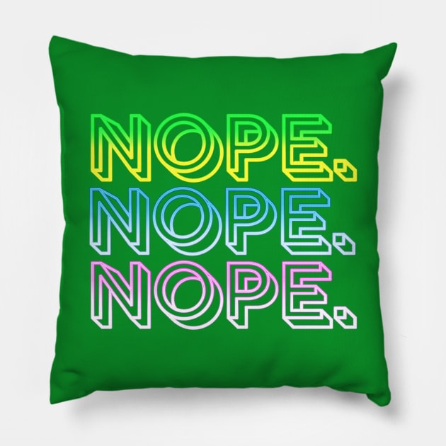 nope. Pillow by SCL1CocoDesigns