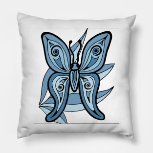 butterfly cubism Pillow