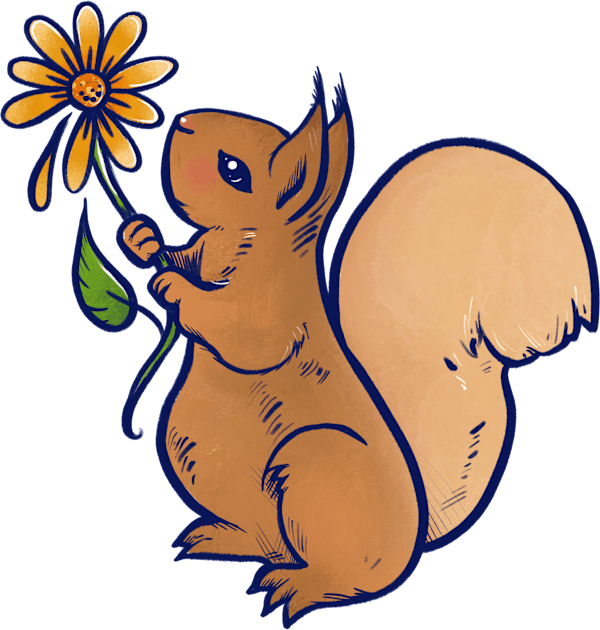 Squirrel Kids T-Shirt by bubbsnugg