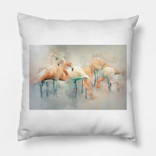 Flamingo Fantasy Pillow