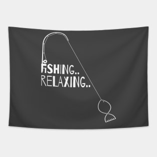 Fishing fisher design Tapestry