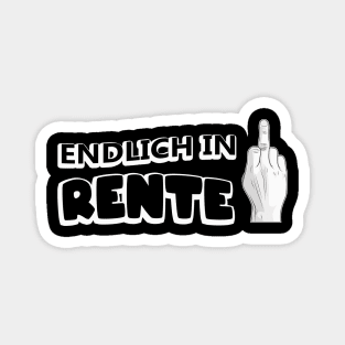 Endlich Rente Magnet