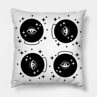 Crystal Ball Divination Witchy Pattern with Seeing Eye Pillow